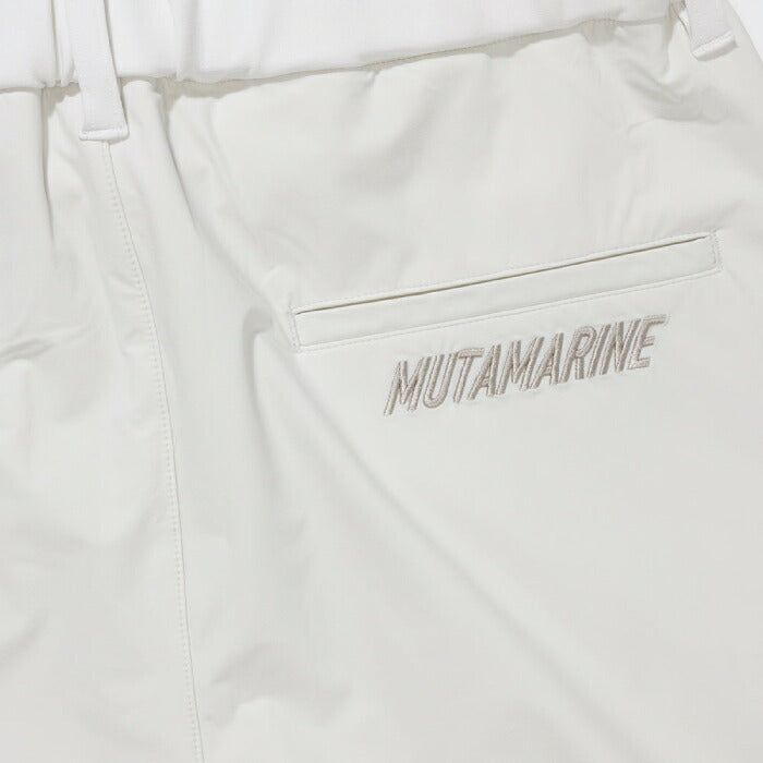 muta MARINE GOLF ムータマリンゴルフ ゴルフウェア メンズ バイファブリック トレーニングパンツ シワになりにくい ボタン留め ウエストゴム イージー仕様 セットアップ対応 mmjc-444446