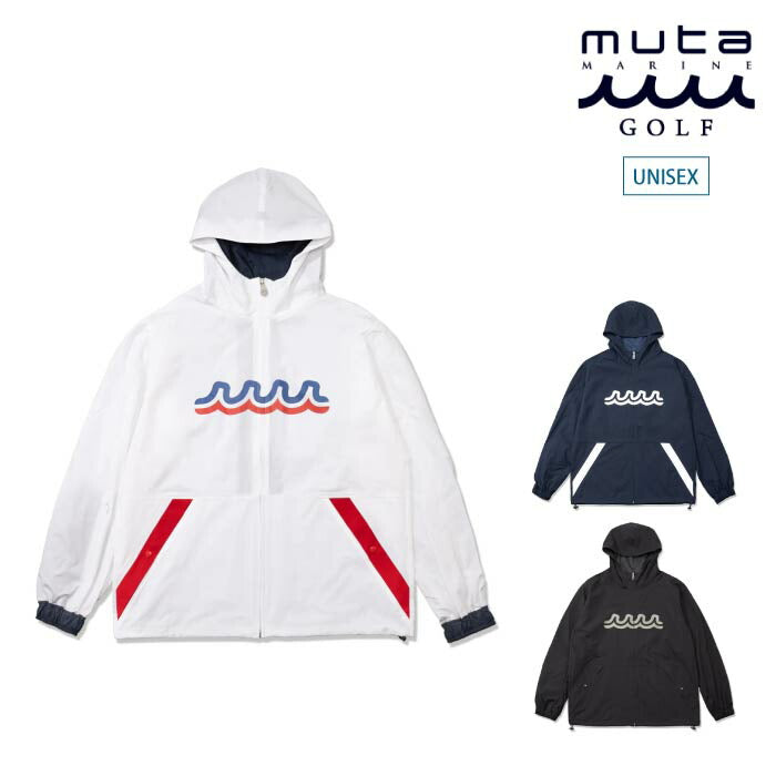 muta MARINE GOLF ムータマリンゴルフ メンズ レディース ユニセックス ゴルフウェア パッカブル ジップパーカー セットアップ対応 MMJC-446337