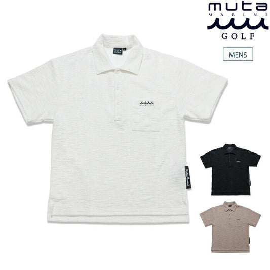 【新品タグ付】muta marine ポロシャツ サイズ5（M相当）ゴルフウェア muta MARINE GOLF PIN FLAG ポロシャツ [全6色] – muta Online Store
