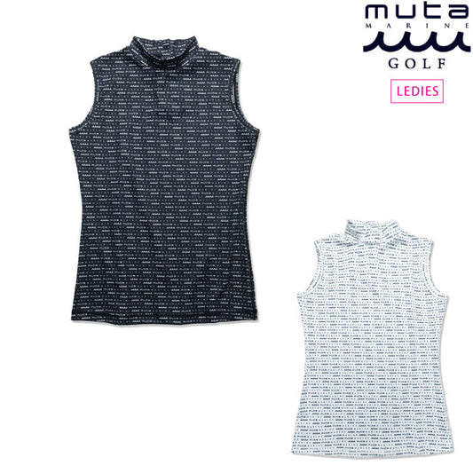 muta MARINE GOLF ムータマリンゴルフ レディース モックネックシャツ (ロゴグラム) [全2色] MMMK-434355