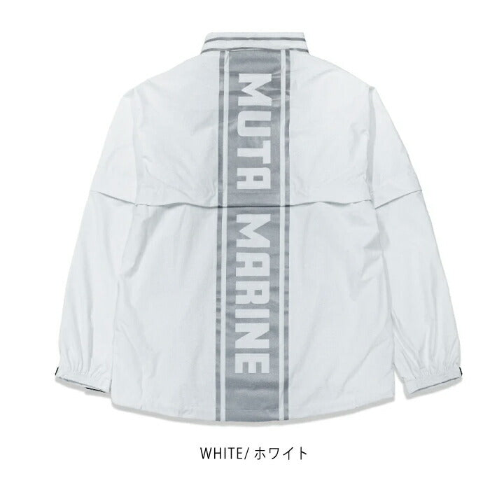 muta MARINE GOLF ムータマリンゴルフ ゴルフウェア メンズ 2WAY レインジャケット 袖脱着可能 耐水 透湿機能 耐久撥水素材 裏地メッシュ仕様 ベンチレーション(換気機能)配備 セットアップ対応 mmmk-443699