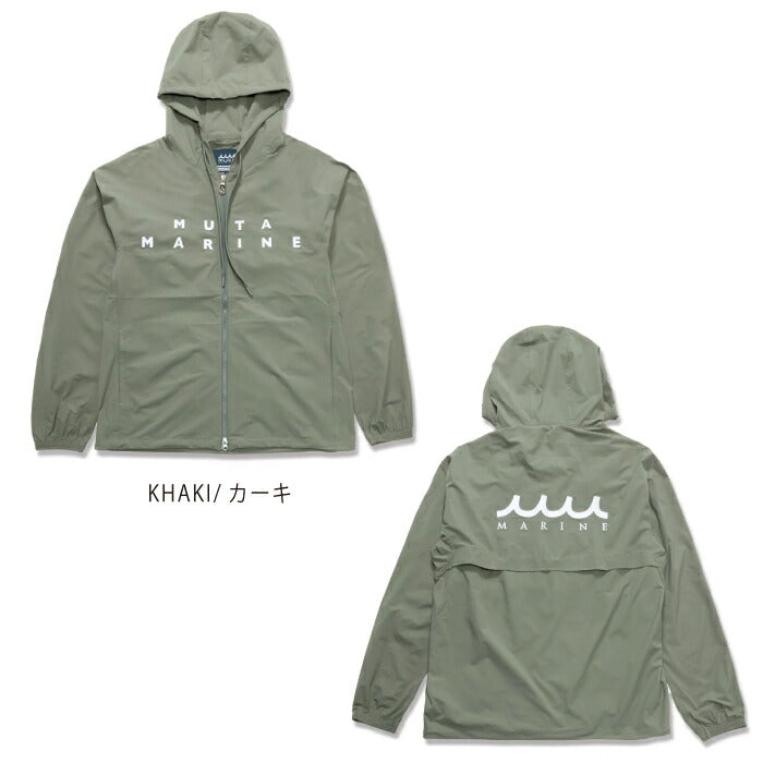 muta MARINE GOLF ムータマリンゴルフ ゴルフウェア メンズ 撥水ストレッチ ジップアップパーカー 軽量 UVカット イージーケア 万能ライトアウター mmmk-443703