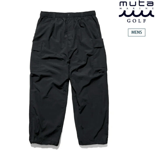 muta MARINE GOLF ムータマリンゴルフ メンズ ナイロン ワイドカーゴパンツ ウエストゴム セットアップ対応 mmmk-444332