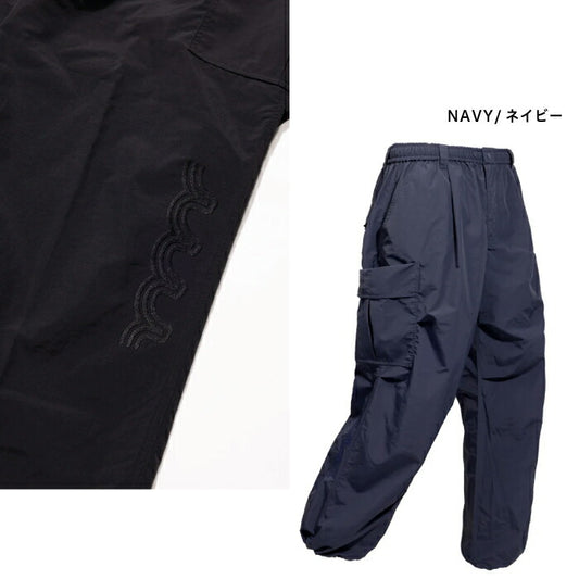 muta MARINE GOLF ムータマリンゴルフ メンズ ナイロン ワイドカーゴパンツ ウエストゴム セットアップ対応 mmmk-444332