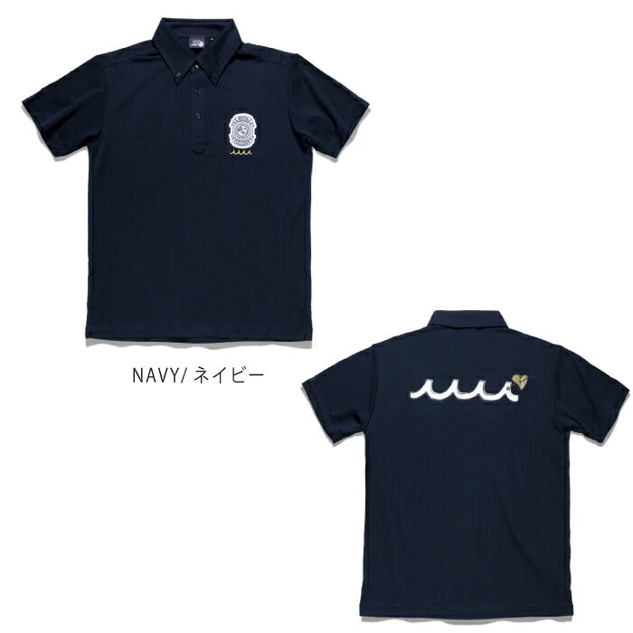 muta MARINE GOLF ムータマリンゴルフ ゴルフウェア メンズ レディース ユニセックス POPEYE meets muta MARINE EMBLEM ポロシャツ 半袖 通気性 速乾性 ドライタッチ レギュラーフィット mmmp-446805