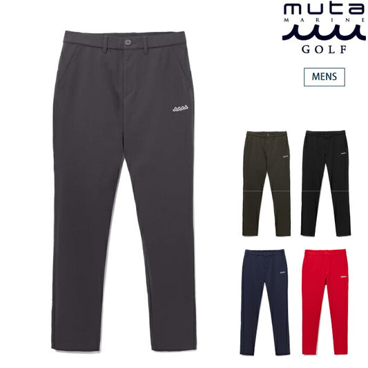 muta MARINE GOLF ムータマリンゴルフ ゴルフウェア メンズ ストレッチナイロン スラックス ロングパンツ テーパードシルエット セットアップ対応 MMSG-241202