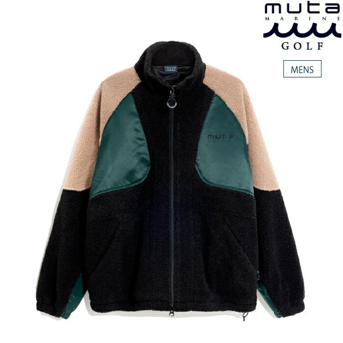 muta MARINE GOLF ムータマリンゴルフ ゴルフウェア メンズ ボアフリースジャケット トレンドアウター 保温性 フリース素材 mmsg-241212