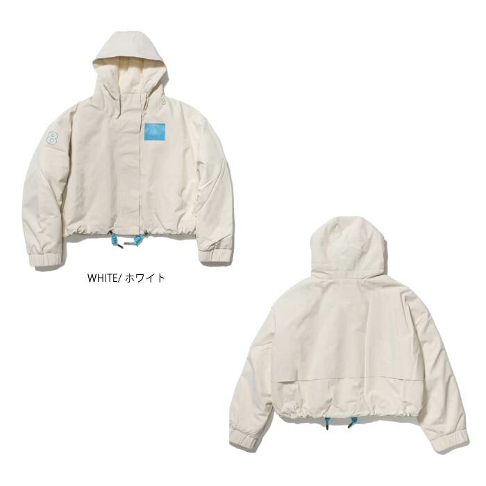 muta MARINE GOLF ムータマリンゴルフ ゴルフウェア レディース ショート フーディーブルゾン 上品な光沢感 保温性 リラックス感 ブロード素材 万能アウター mmsg-241221