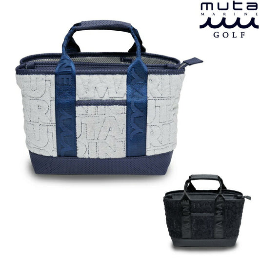 muta MARINE GOLF ムータマリンゴルフ メンズ レディース ロゴキルト パーテーショントートバッグ カートバッグ コンパクト 内装に仕切り mmsg-250541