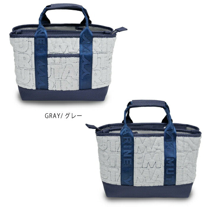 muta MARINE GOLF ムータマリンゴルフ メンズ レディース ロゴキルト パーテーショントートバッグ カートバッグ コンパクト 内装に仕切り mmsg-250541