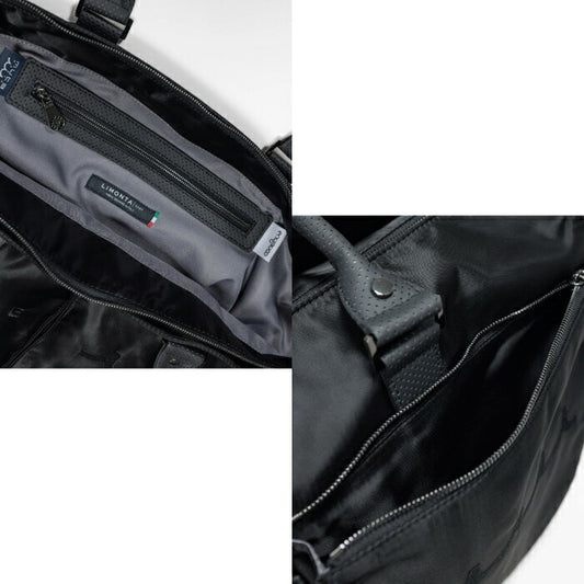 muta MARINE GOLF ムータマリンゴルフ メンズ レディース リモンタナイロン ボストンバッグ BIGトートバッグ CONTINUAパンチングエシカルレザー使用 滑らかな手触りと美しい光沢感 大容量サイズ mmsg-250547