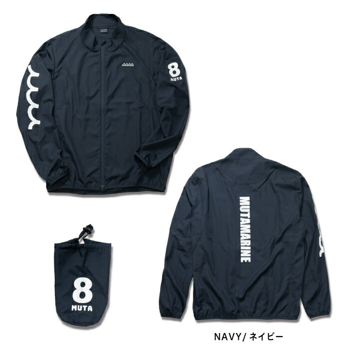 muta MARINE GOLF ムータマリンゴルフ メンズ レディース パッカブルジャケット フード ジップブルゾン ポーチ付き MMSG-250602