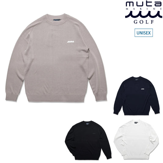 muta MARINE GOLF ムータマリンゴルフ メンズ レディース ワンポイント セーター [全4色] MMSK-443302