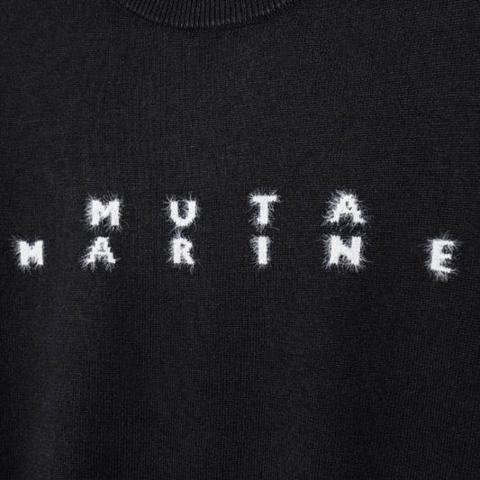 muta MARINE GOLF ムータマリンゴルフ   ゴルフウェア メンズ レディース シャギーロゴ クルーネックセーター ウール混 保温性 MMSK-446426