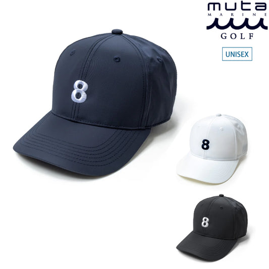 muta MARINE GOLF ムータマリンゴルフ ゴルフキャップ 帽子 メンズ レディース スモール8ロゴ キャップ [全3色] 軽量 吸水速乾 MMST-622143