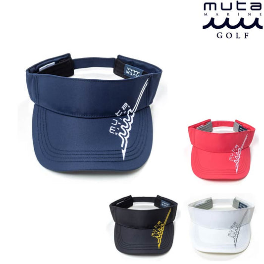 muta MARINE GOLF ムータマリンゴルフ ゴルフバイザー 帽子 メンズ レディース UNISEX アローロゴ バイザー [全4色] 軽量 吸水速乾 MMST-622151