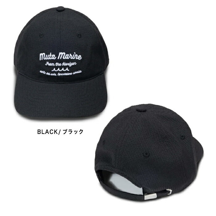 muta MARINE GOLF ムータマリンゴルフ ゴルフウェア メンズ レディース シアサッカーキャップ 帽子 ドライタッチな質感 汗止め部分吸水速乾生地採用 サイズ調整可 mmst-622228