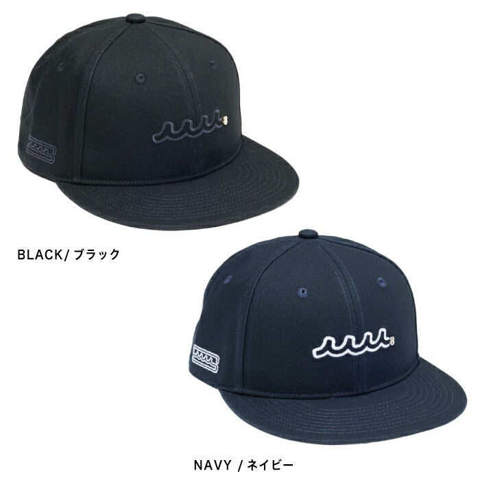 muta MARINE GOLF ムータマリンゴルフ メンズ レディース WAVE フラットビルキャップ 帽子 コットンサージ素材 サイズ調整可能 汗止め吸水速乾生地 mmst-622229