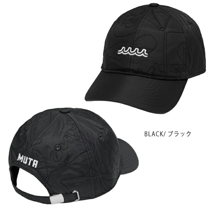 muta MARINE GOLF ムータマリンゴルフ ゴルフウェア メンズ レディース フローラルキルト キャップ 帽子 立体感のあるデザイン 軽やかな質感 汗止め部分吸水速乾生地採用 サイズ調整可 mmst-622260