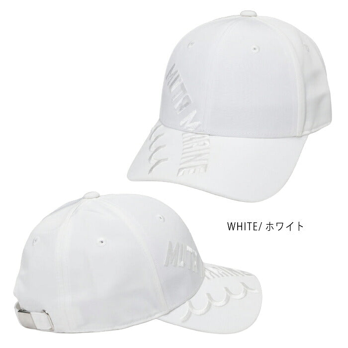 muta MARINE GOLF ムータマリンゴルフ ゴルフウェア メンズ レディース BIGロゴ キャップ 帽子 軽量 汗止め部分吸水速乾生地採用 サイズ調整可 mmst-622262