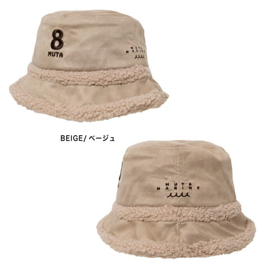 muta MARINE GOLF ムータマリンゴルフ ゴルフウェア メンズ レディース エコスエード バケットハット 微光沢 吸水速乾 サイズ調整可 MMST-624050