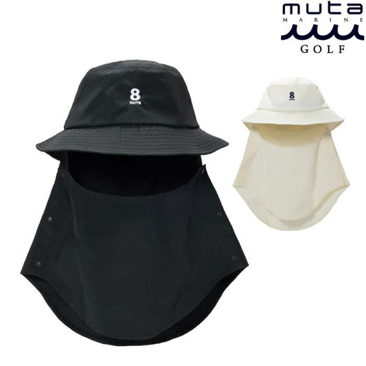 muta MARINE GOLF ムータマリンゴルフ ゴルフウェア メンズ レディース サンシェード バケットハット 帽子 軽量 ドライ シェード部取り外し可能 サイズ調整可能 mmst-624057