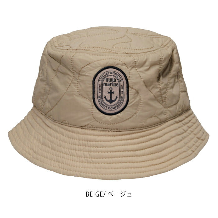 muta MARINE GOLF ムータマリンゴルフ ゴルフウェア メンズ レディース フローラルキルト バケットハット 帽子 立体感のあるデザイン 軽やかな質感 汗止め部分吸水速乾生地採用 ドローコード付き mmst-624064