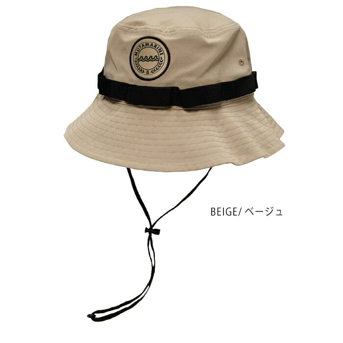 muta MARINE GOLF ムータマリンゴルフ ゴルフウェア メンズ レディース サファリハット 帽子 カジュアルな雰囲気 軽やかな素材 汗止め部分吸水速乾生地採用 ドローコード付き ストラップ付き mmst-624066