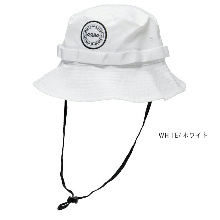 muta MARINE GOLF ムータマリンゴルフ ゴルフウェア メンズ レディース サファリハット 帽子 カジュアルな雰囲気 軽やかな素材 汗止め部分吸水速乾生地採用 ドローコード付き ストラップ付き mmst-624066