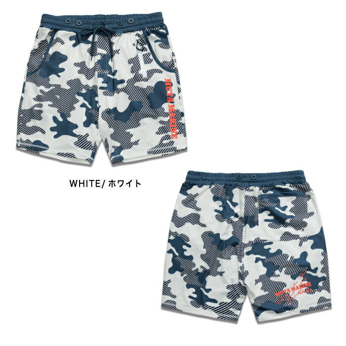 muta MARINE GOLF ムータマリンゴルフ メンズ ラッシュショートパンツ ダイアゴナルカモ 水陸両用 紫外線95%以上カット 吸水速乾性 ストレッチ素材 セットアップ対応 mmtk-437055