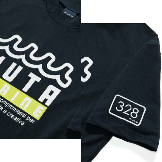 muta MARINE GOLF ムータマリンゴルフ ゴルフウェア メンズ ラッシュTシャツ BIGロゴ 水陸両用半袖シャツ マリンアイテム 紫外線95%以上カット 速乾性 mmtk-439011