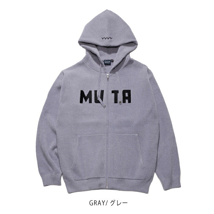 muta MARINE GOLF ムータマリンゴルフ ゴルフウェア メンズ レディース UNISEX モールスムースニット ジップパーカー ベロアのような質感 毛玉になりにくい デイリーに活躍するアイテム mmtk-446884