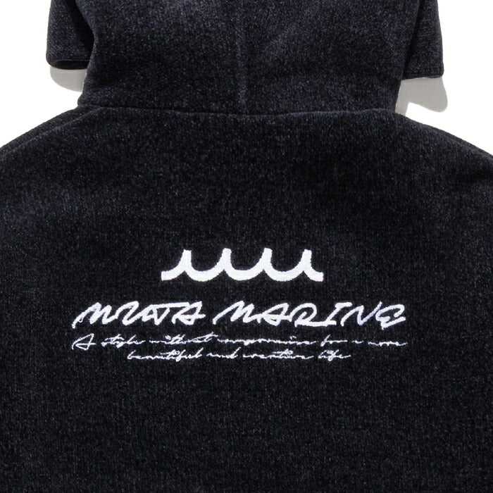 muta MARINE GOLF ムータマリンゴルフ ゴルフウェア レディース モールスムースニット クロップドジップパーカー ベロアのような質感 毛玉になりにくい 短めの着丈 フルジップアップ仕様 mmtk-446885