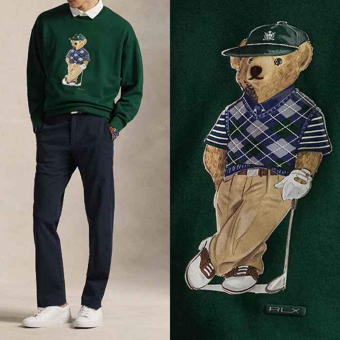 RLX RALPH LAUREN アール エル エックス ラルフローレン ゴルフウェア メンズ リラックス フィット Polo ベア スウェットシャツ 長袖 快適な着心地 mnxgk16820391