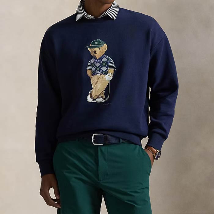 RLX RALPH LAUREN アール エル エックス ラルフローレン ゴルフウェア メンズ リラックス フィット Polo ベア スウェットシャツ 長袖 快適な着心地 mnxgk20390