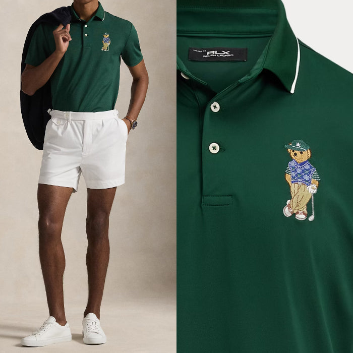 RLX RALPH LAUREN アール エル エックス ラルフローレン ゴルフウェア メンズ テーラード フィット Polo ベア ポロシャツ 半袖 洗濯機洗い可 mnxgk820888