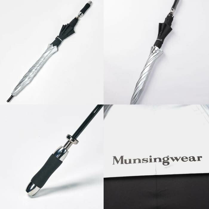 Munsingwear マンシングウェア ゴルフウェア メンズ レディース エアロストリームアンブレラ（日傘）紫外線遮蔽率99%以上 UV CUT(UPF50+) 通気性 高強度 軽量 MQBXJX00