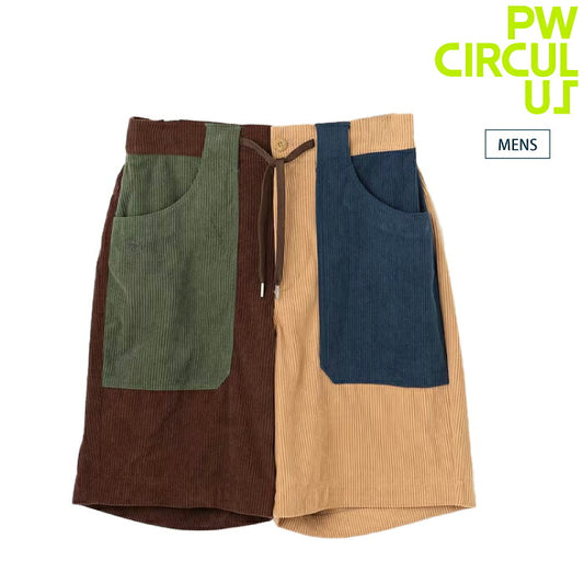 PW CIRCULUS ピーダブリュサーキュラス ゴルフウェア メンズ コーデュロイショーツ ショートパンツ 手洗い洗濯可 phpngw0205