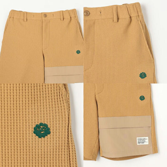 PW CIRCULUS ピーダブリュサーキュラス ゴルフウェア メンズ MEN ワッフルショーツ ショートパンツ ストレッチ UVカット シンプルで使いやすいデザイン phpnlm0405