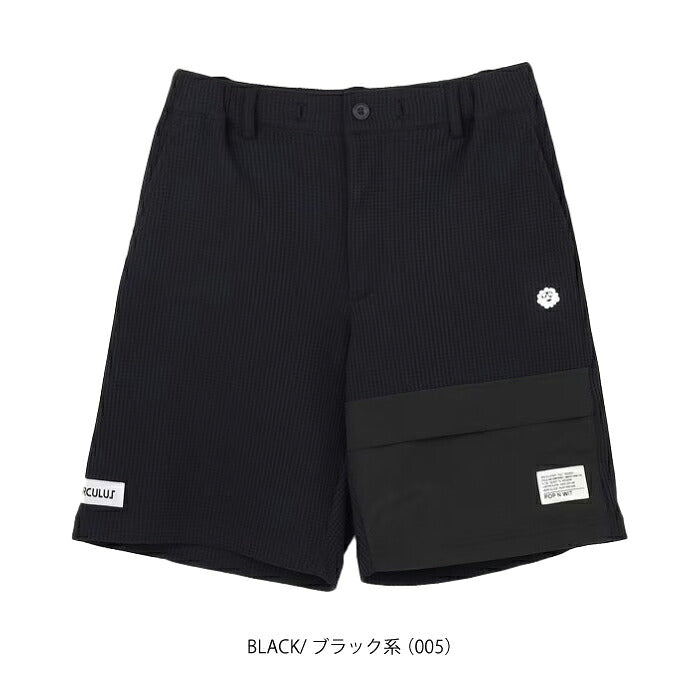 PW CIRCULUS ピーダブリュサーキュラス ゴルフウェア メンズ MEN ワッフルショーツ ショートパンツ ストレッチ UVカット シンプルで使いやすいデザイン phpnlm0405