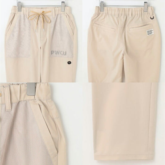 PW CIRCULUS ピーダブリュサーキュラス ゴルフウェア メンズ ロングパンツ ベンチレーション テーパードパンツ 軽量 薄手 通気性UP ストレッチ 合わせやすい 涼しい きれいなシルエット PPPNGM0501