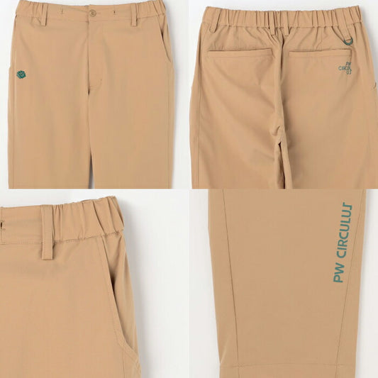 PW CIRCULUS ピーダブリュサーキュラス ゴルフウェア メンズ MEN BASICテーパードパンツ 花粉がつきにくい 撥水 ストレッチ pppnlm0311