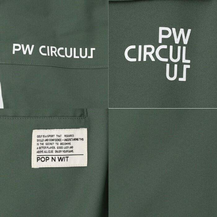 PW CIRCULUS ピーダブリュサーキュラス ゴルフウェア メンズ MEN ワイドカーゴパンツ ロングパンツ ベルト付き 接触冷感 UVカット 撥水 防透け ストレッチ pppnlm0321