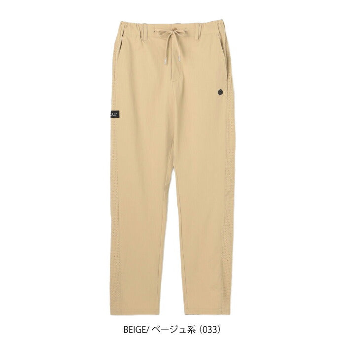 PW CIRCULUS ピーダブリュサーキュラス ゴルフウェア メンズ MEN サイドパンチング テーパードパンツ UVカット 軽量 ストレッチ パンチング加工 ウエストゴム pppnlm0501