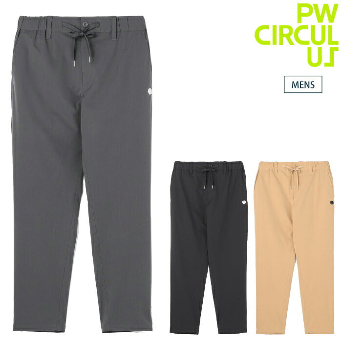 PW CIRCULUS ピーダブリュサーキュラス ゴルフウェア メンズ MEN オールラウンド テーパードパンツ 撥水 ストレッチ機能 ややゆとりのあるシルエット pppnlw0001