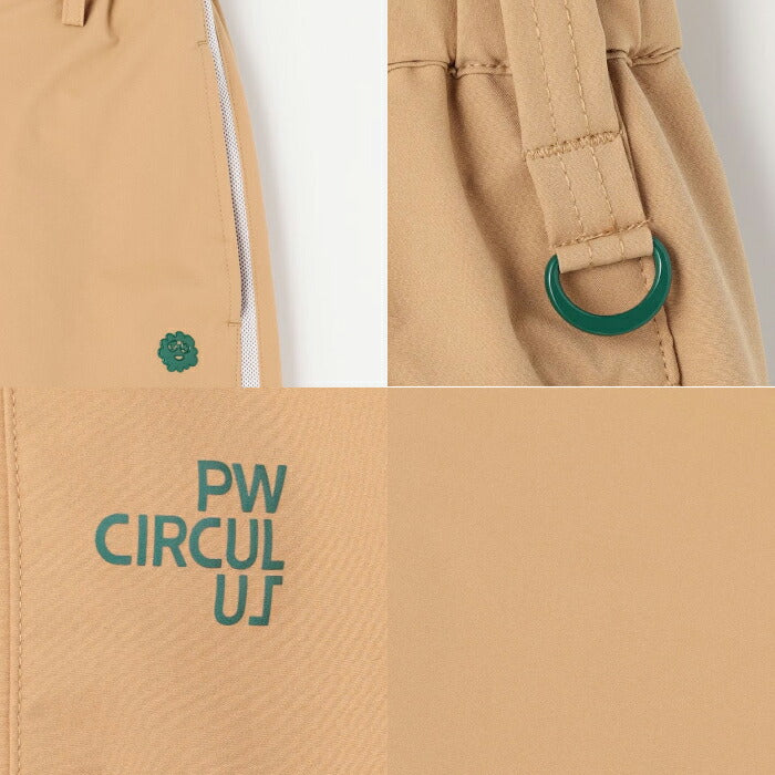 PW CIRCULUS ピーダブリュサーキュラス ゴルフウェア レディース WOMEN セミワイドパンツ 花粉がつきにくい 撥水 ストレッチ pppqlm0304