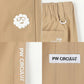 PW CIRCULUS ピーダブリュサーキュラス ゴルフウェア レディース WOMEN ストレートパンツ ベーシックデザイン すっきりとしたシルエット ウエストコード2WAY仕様 接触冷感付 UVカット 撥水 ストレッチ pppqlm0404