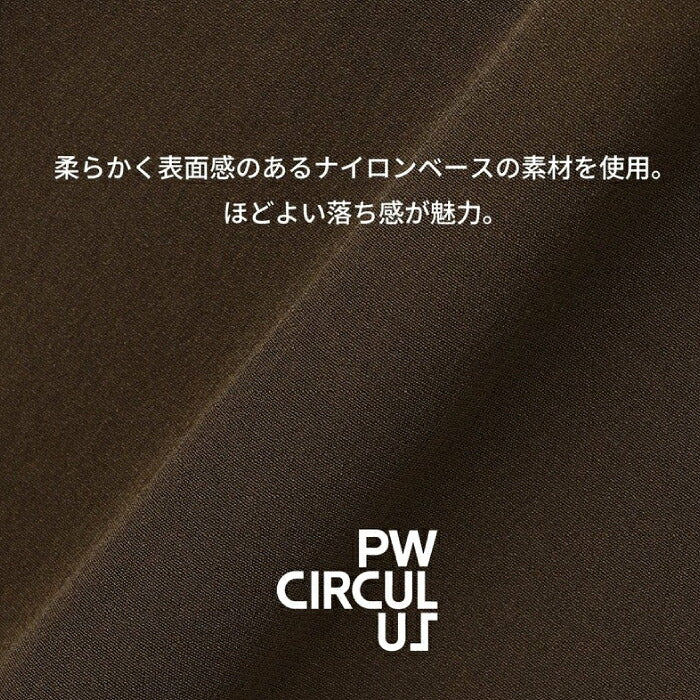 PW CIRCULUS ピーダブリュサーキュラス ゴルフウェア レディース WOMEN リラックスワイドパンツ 太すぎないセミワイド 裾ドロスト付 ウエストコード2WAY仕様 pppqlw0304