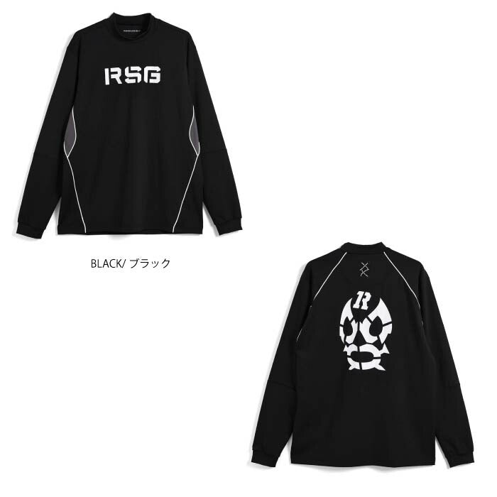 Russeluno ラッセルノ ゴルフウェア メンズ LS MOCKNECK (PIPING) 長袖 モックネック 吸汗速乾 RG-2430605