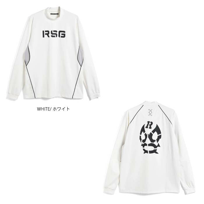 Russeluno ラッセルノ ゴルフウェア メンズ LS MOCKNECK (PIPING) 長袖 モックネック 吸汗速乾 RG-2430605
